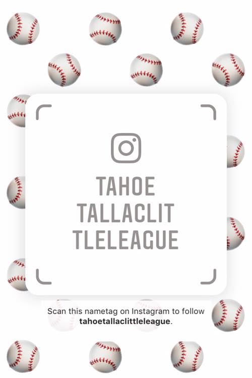 hår selv kalligrafi Guess who's got a new IG account?! Scan here to follow us or search us the  old s… – Tahoe Tallac Little League